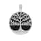 Silver & Black Round Tree of Life Pendant by Bead Landing™